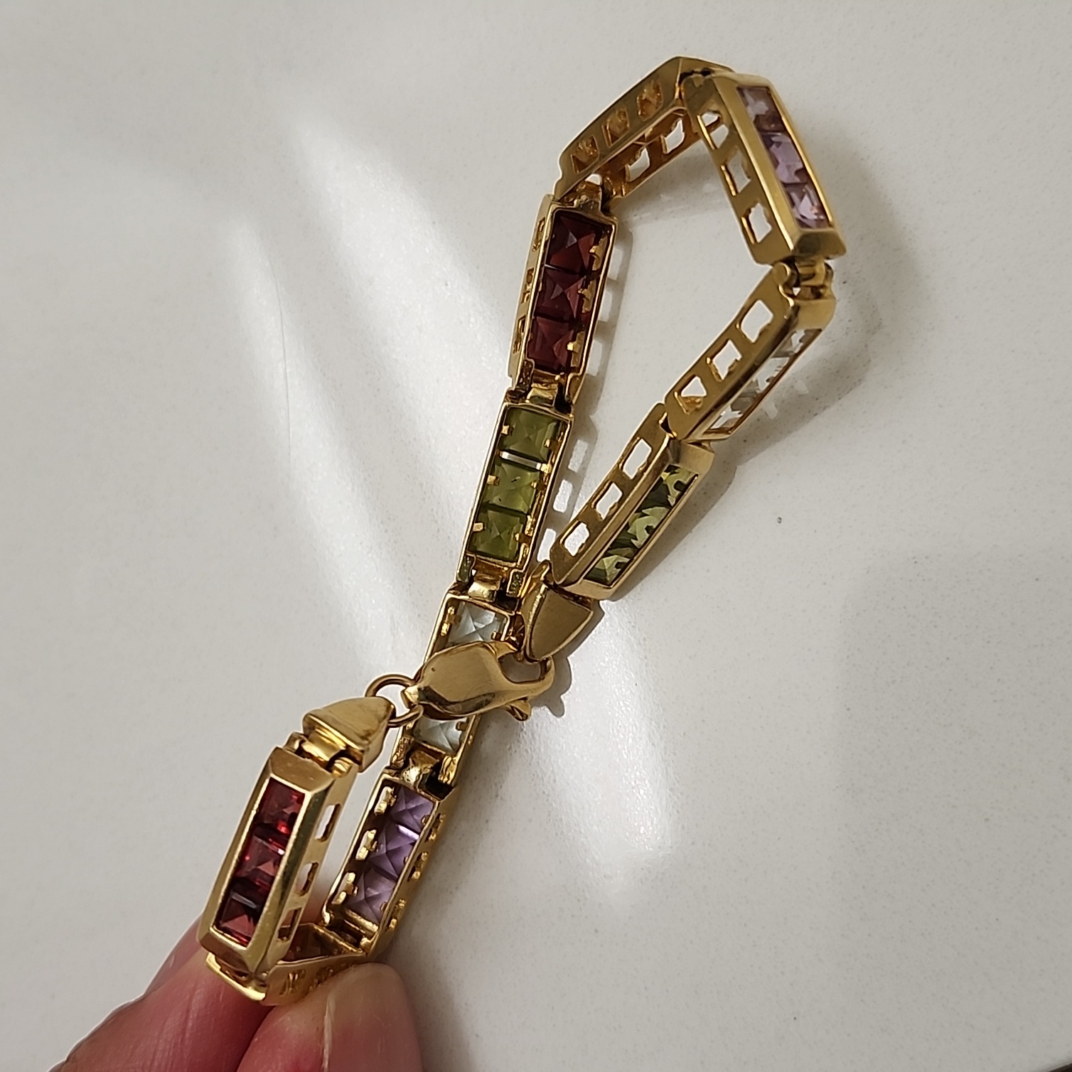 14k Gold Birthstone Bracelet